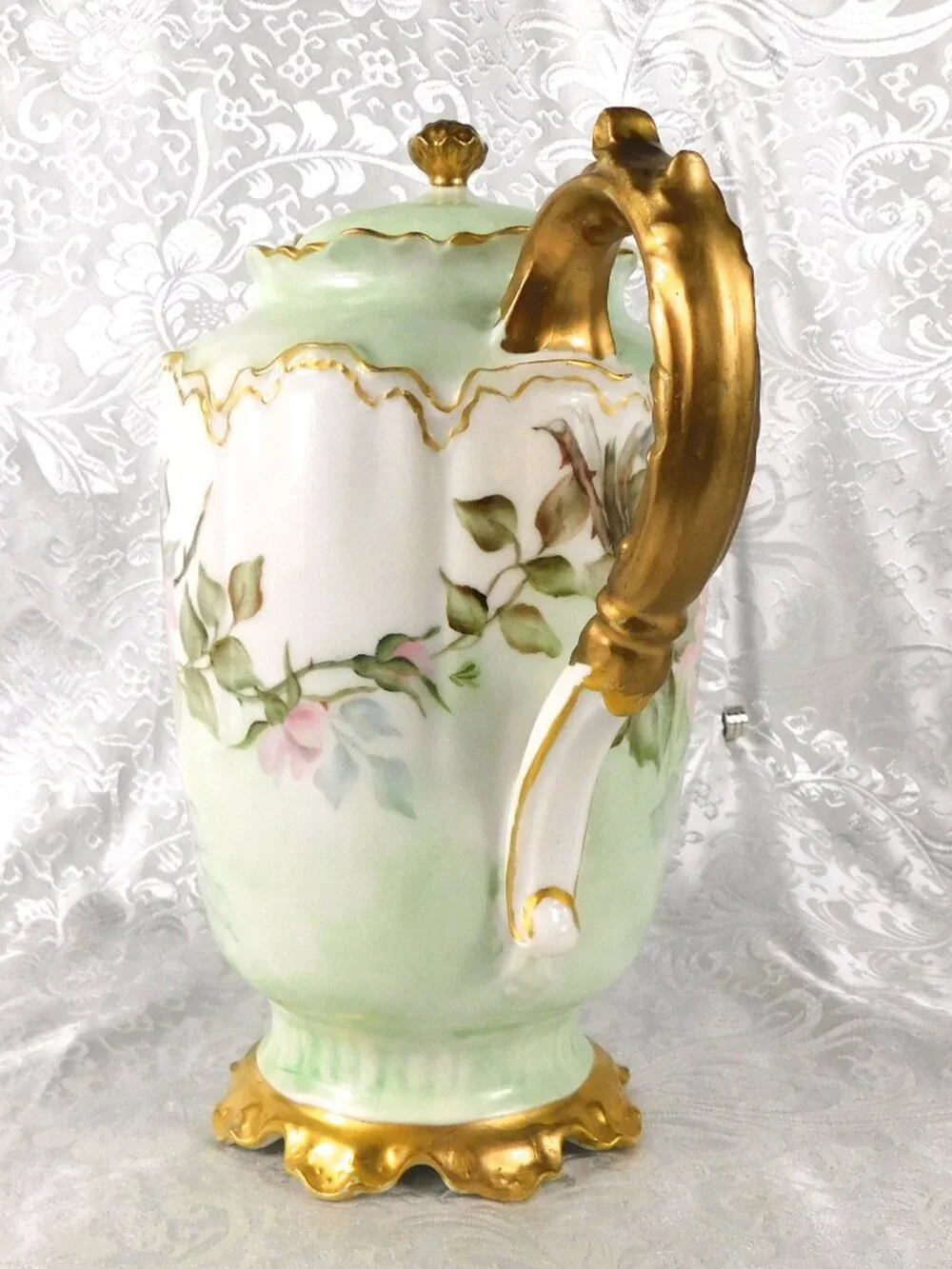 Mint Green Haviland Chocolate Pot # 27240
